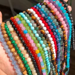Natural Stone Beads 4 6 8 10mm Turuoqises Lava Amazonite Agates Amethysts Round Beads for Jewelry Making DIY Handmad Bracelet