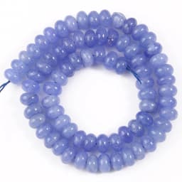 Natural Gem Stone Morganite Angelite Jades Aquamarines Rondelle Spacer Beads for Jewelry Making DIY Bracelet 15'' Wholesale