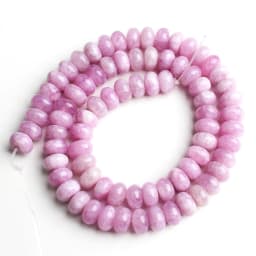 Natural Gem Stone Morganite Angelite Jades Aquamarines Rondelle Spacer Beads for Jewelry Making DIY Bracelet 15'' Wholesale