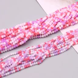2mm 3mm 4mm 6mm 8mm New colors Rondelle Crystal Glass Beads Flat Faceted Loose Spacer Glass Beads for Jewelry Making Jewelry DIY