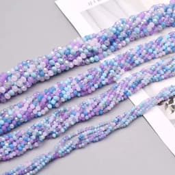 2mm 3mm 4mm 6mm 8mm New colors Rondelle Crystal Glass Beads Flat Faceted Loose Spacer Glass Beads for Jewelry Making Jewelry DIY