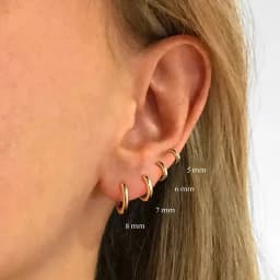 Single Minimal Gold Color Tiny Cartilage Hoop Earrings Glossy Earring Piercing Accessory Trendy Small Huggie Women Hoops For Men