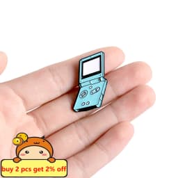 80s' 90s' Handheld Game Player Enamel Pins Retro Childhood Cartoon Icon Brooches Collar Lapel Pin for Kids Friends Drop Shipping