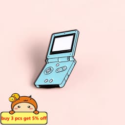 80s' 90s' Handheld Game Player Enamel Pins Retro Childhood Cartoon Icon Brooches Collar Lapel Pin for Kids Friends Drop Shipping