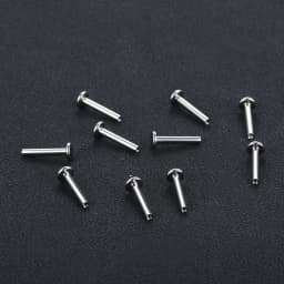 10Pcs/50Pcs G23 Titanium Labret Barbell Parts for Lip Piercing Earring Stud Internally Threaded Piercing Replacement Accessories