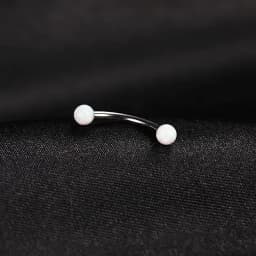 F136 Titanium Banana Curved Lip Navel Piercing 16g 6/8/10/12/14mm Eyebrow Curved Barbell Lip Ring Snug Daith Helix Rook Earring