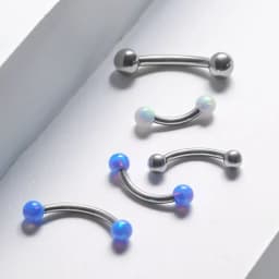 F136 Titanium Banana Curved Lip Navel Piercing 16g 6/8/10/12/14mm Eyebrow Curved Barbell Lip Ring Snug Daith Helix Rook Earring