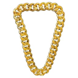 Hip Hop Gold Color Big Acrylic Chunky Chain Necklace For Men Punk Oversized Large Plastic Link Chain Men's Jewelry