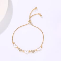 Korean New Luxury Crystal Flower Cubic Zirconia Pendant Bracelet Women Round Butterfly Shiny Rhinestone Bangle Jewelry