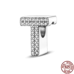 Fit Qikaola Bracelets Charms Plata De Ley 925 Silver 26 Alphabet Letters Charms Beads For Women Fine DIY Birthday Jewelry Gifts