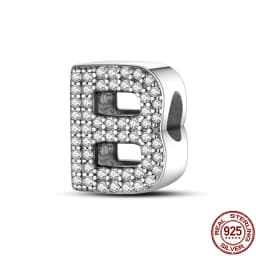 Fit Qikaola Bracelets Charms Plata De Ley 925 Silver 26 Alphabet Letters Charms Beads For Women Fine DIY Birthday Jewelry Gifts