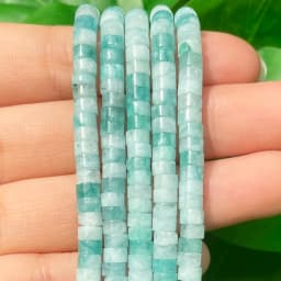 Natural Turquoises Quartz Lapis Lazuli Rondelle Spacer Beads 4*2mm Flat Round Disc Stone Beads for Jewelry DIY Making Bracelet