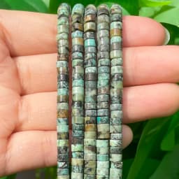 Natural Turquoises Quartz Lapis Lazuli Rondelle Spacer Beads 4*2mm Flat Round Disc Stone Beads for Jewelry DIY Making Bracelet
