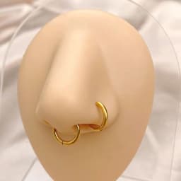 Stainless Steel Hoop Earrings Nose Ring Smooth Small Rounded Dainty Huggies Helix Daith Men Women Piercing Jewelry 18G