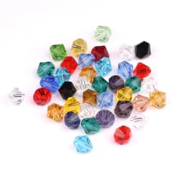 Czech Bicone Black 2/3/4/5/6/8/10mm Faceted Glass Crystal Bead for Crafts Jewelry Making Charms Accessories Needlework Wholesale