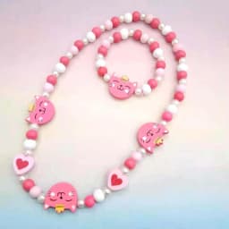 Cute Animal Flower Cartoon Flower Children's sweater necklace bracelet for children gift cp2585