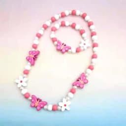 Cute Animal Flower Cartoon Flower Children's sweater necklace bracelet for children gift cp2585