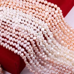 Natural Freshwater Pearl Baroque White pink Irregular Beads for Jewelry Making DIY Earrings Bracelet Necklace Accessories