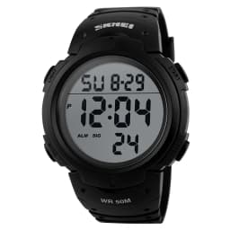 TOP Mens Watch Fashion Big Dial Sport Watches 50M Waterproof Alarm Clock Digital Men WristWatch Relogio Masculino