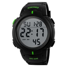 TOP Mens Watch Fashion Big Dial Sport Watches 50M Waterproof Alarm Clock Digital Men WristWatch Relogio Masculino