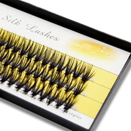 MYUD 20D/30D Cluster Silk 3D Russian Volume Individual Makeup Lashes Extension Beauty Cilia Natural Super Soft Faux Eyelashes