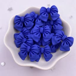 Resin Kawaii Colorful Painted Cartoon Bowknot Flatback Stone Figurine 20PCS Scrapbook DIY Decor Home Accessories Crafts OM201