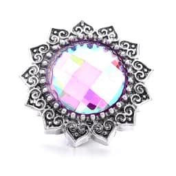 Forty Style High Quality Fashion Color Crystal Snap Button 5Pcs Snap Button Jewelry Women's 18mm Snap Bracelet Accessories Gift