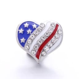 Forty Style High Quality Fashion Color Crystal Snap Button 5Pcs Snap Button Jewelry Women's 18mm Snap Bracelet Accessories Gift