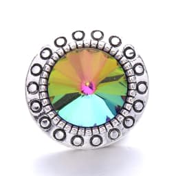 Forty Style High Quality Fashion Color Crystal Snap Button 5Pcs Snap Button Jewelry Women's 18mm Snap Bracelet Accessories Gift