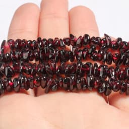 Natural Dark Red Garnet Irregular Shape Gravel Stone Beads Loose Beads For Jewelry Making DIY Necklace Bracelet Accessories 16''