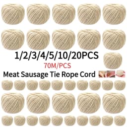 1/2/3/4/5/10/20PCS Cooking Tools Butcher's Cotton Twine Meat Prep Trussing Turkey Barbecue Strings Meat Sausage Tie Rope Cord