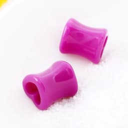 1Pair Heart Acrylic Ear Tunnel Plug Ear Gauge Expander Colorful Flesh Stretcher Unisex Body Piercing Jewelry White&Black 4-25mm