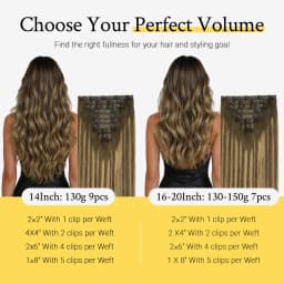 Sunmofavo PU Clip Hair Extensions Human Hair Invisible Balayage Ombre Blonde Color Skin Weft Remy Hair Extensions 150G With Clip