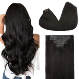 Sunmofavo PU Clip Hair Extensions Human Hair Invisible Balayage Ombre Blonde Color Skin Weft Remy Hair Extensions 150G With Clip