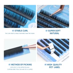 ANNAFRIS Bottom Lashes Extension 5mm- 7mm J/B/C Curl Under Eyelashes Individual Natural Short Eyebrow Mink Lower Lash