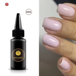 MSHARE Milky Rose Rubber Gel Camouflage for Nails Base Nail Gel Color Coat 10ml UV LED Gel