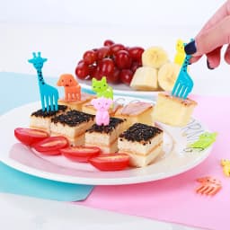 Animal Food Picks Mini Forks for Kids Cute Fruit Fork Bento Box Bento Accessories Food Decoration Fork Food Picks for Kids