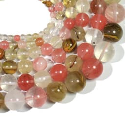 Natural Stone Beads Lava Tiger Eye Agate Amethyst Turquoises Round Loose Spacer Beads for Jewelry Making Diy Bracelet Charms