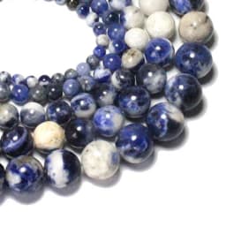 Natural Stone Beads Lava Tiger Eye Agate Amethyst Turquoises Round Loose Spacer Beads for Jewelry Making Diy Bracelet Charms