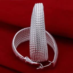 lady hot gifts unique design fashion beautiful women silver color party Earring Jewelry free shipping factory price