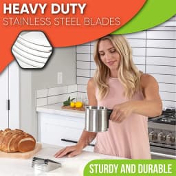 LMETJMA Spring Chef Dough Blender Pastry Cutter with Heavy Duty Stainless Steel Blades Multi-Purpose Dough Blender Mixer JT208