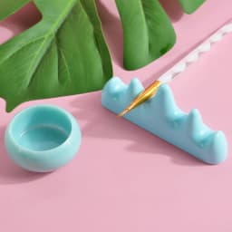 1/5 Set Professional Nail Brush Washing Equipment Acrylic Liquid Powder Container Nail Cup Nail Rrush Holder Manicure Tools