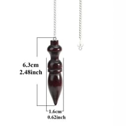 Wooden Pendulum for Divination Dowsing Natural Egyptian Wood Pendulums with Witness Meditation Dowser Spiritual Pendulos X145