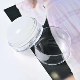 Round Silicone Nail Stamper With Scraper Transparent Soft Jelly Head Nail Art Stamping Plate Polish Print Transfer Tools