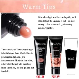 UR SUGAR 15ml Quick Extension Gel Pink White Nude Color Nail Gel Polish Semi Permanent Varnish UV LED Gel Soak Off Manicure