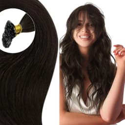 Full Shine U Tip Hair Extensions Fusion Hair Balayage Color 40-50g Keratin Glue Beads Prebonded Remy Human Hair Extensions