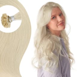 Full Shine U Tip Hair Extensions Fusion Hair Balayage Color 40-50g Keratin Glue Beads Prebonded Remy Human Hair Extensions