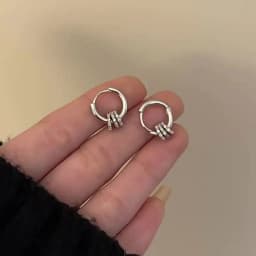 Classic Gold Color Stainless Steel Geometric Circle Hoop Earrings for Women Charm Zircon Korean Jewelry Party Accessories Gift