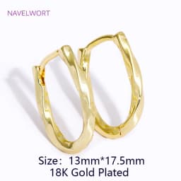 Trendy 18K Gold Plated Brass Geometric Hoop Earring Inlaid Zircon Twist Round Earring,Jewelry Party Gifts For Women Wholesale