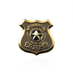 Cartoon Metal Badge Brooch Judy Hopps Police Pin for Women Men Lapel Pin Jewelry